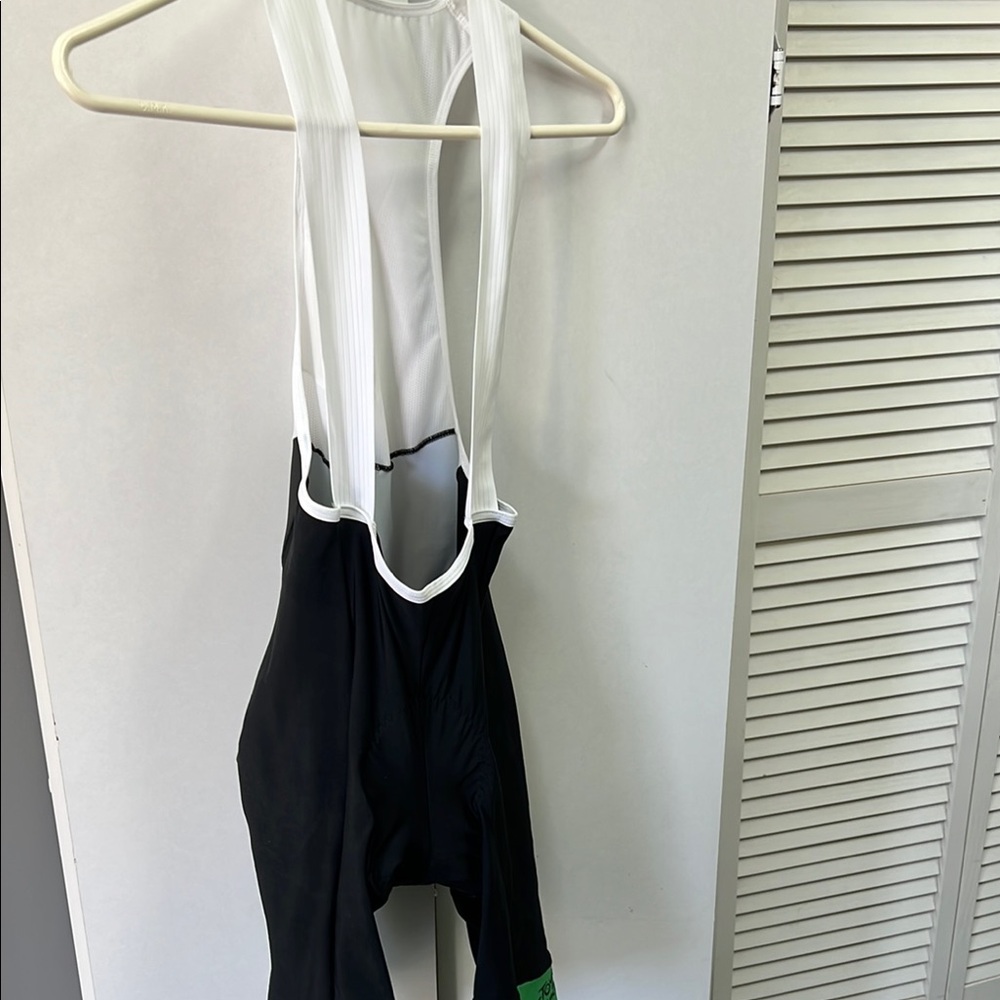 Santini Black and White Cycling Bib Shorts